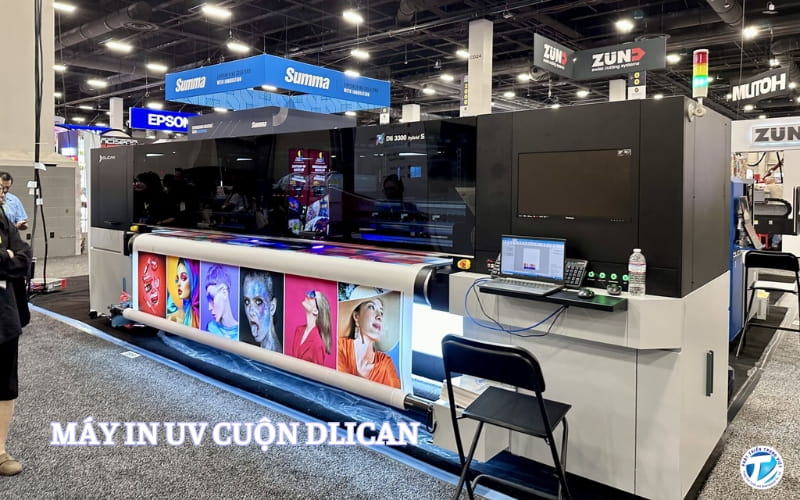 Máy in UV băng tải Dlican